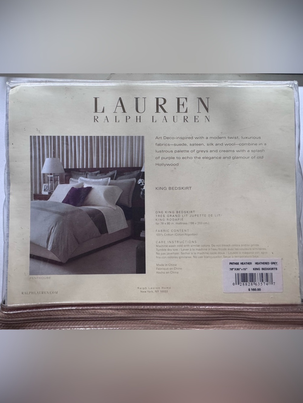 Lauren Ralph Lauren Cream/Tan Bedskirt